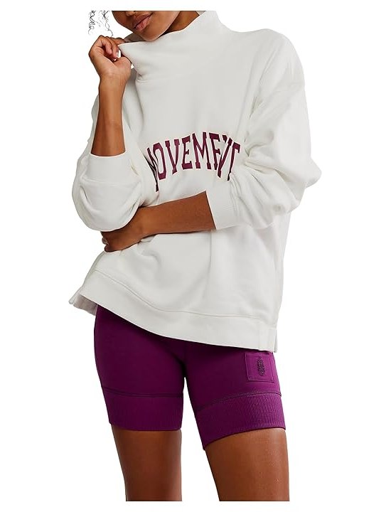 FP Movement Victory Set Womens Shorts White, Deep Mulberry
