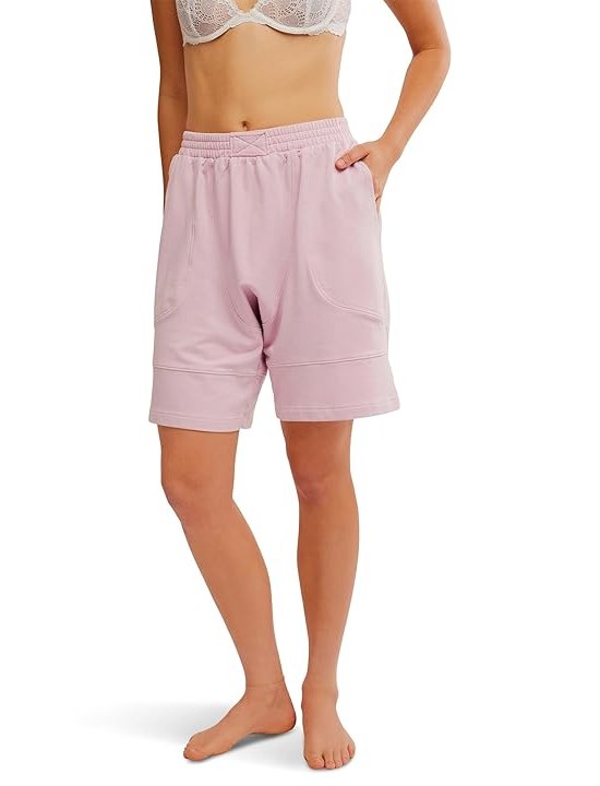 Free People Dont Wait Up Shorts Womens Pajama Sets Fragrant Lilac