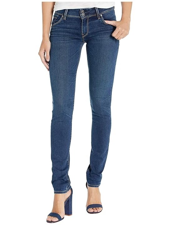 Hudson Jeans Collin Mid-Rise Skinny in Obscurity Womens Jeans Obscurity
