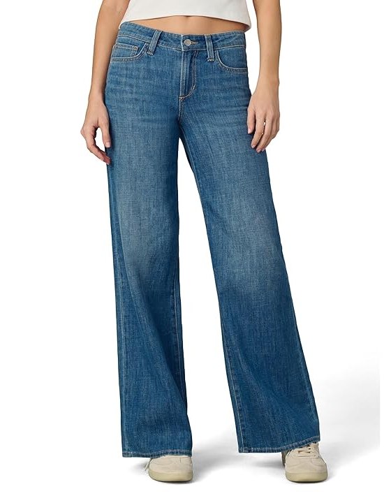 Joes Jeans The Lou Lou Low Rise Wide Leg Womens Jeans Distraction