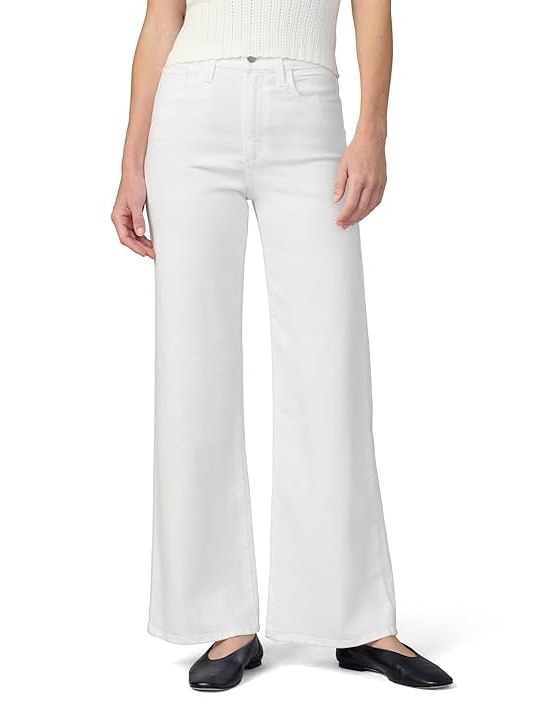 Joes Jeans The Mia Wide Leg Petite Womens Jeans White