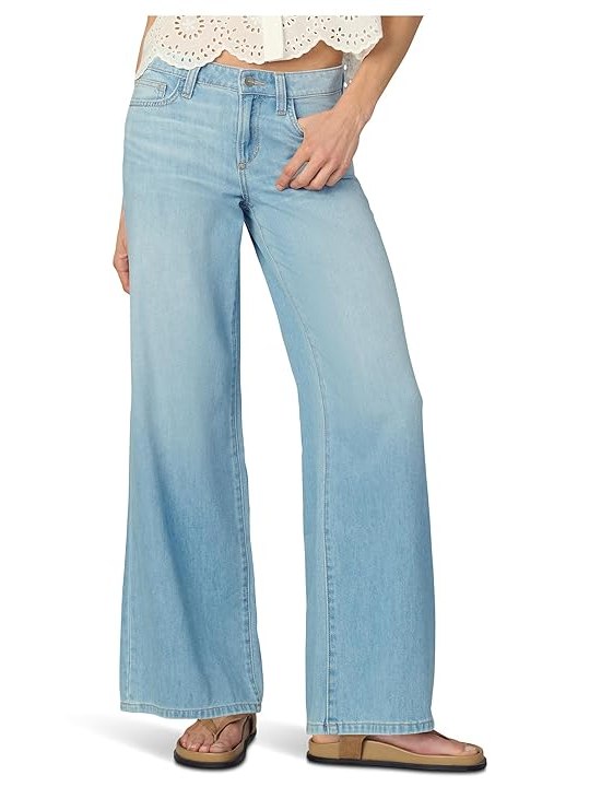 Joes Jeans The Lou Lou Low Rise Wide Leg Womens Jeans Delightful