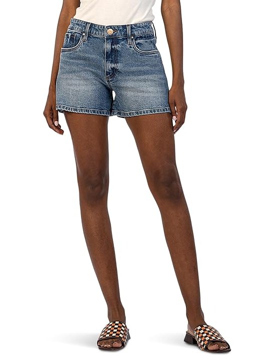KUT from the Kloth Jane High-Rise Shorts With Five Pockets With Regular Hem Womens Jumpsuit & Rompers One Piece Distinguished
