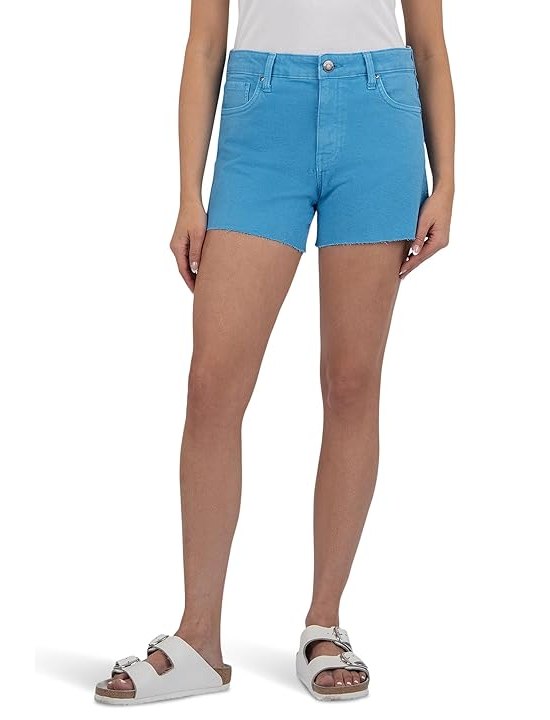 KUT from the Kloth Jane High-rise Long Shorts Womens Shorts Bahamas Blue