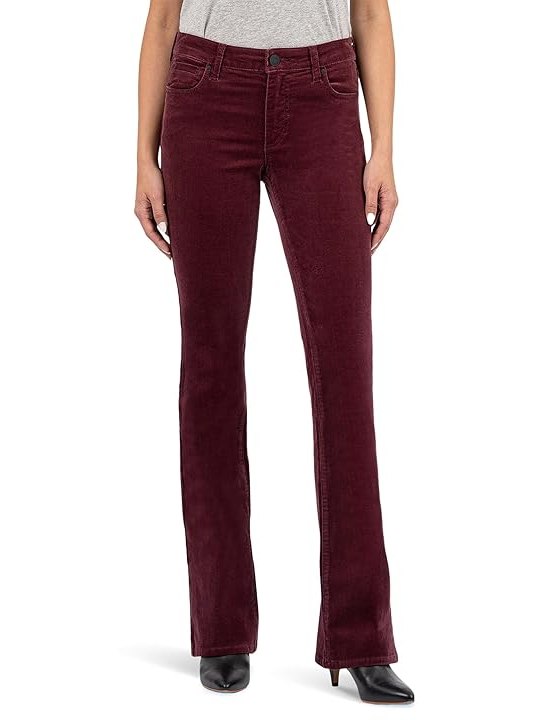KUT from the Kloth Natalie Bootcut Womens Jeans Wine