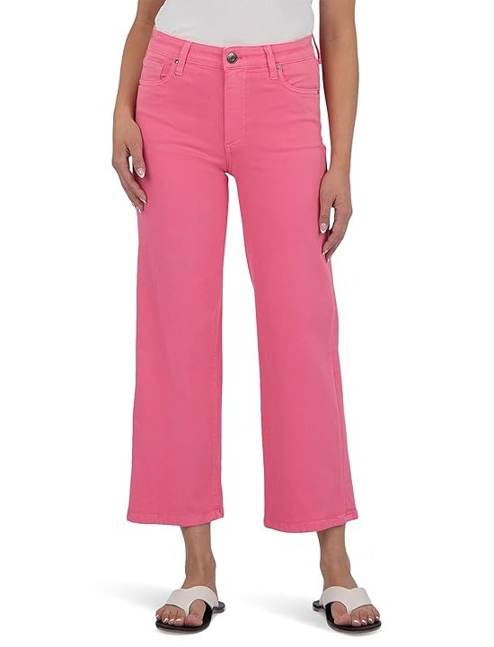 KUT from the Kloth Charlotte High-Rise Regular Hem Womens Jeans Sugar Coral