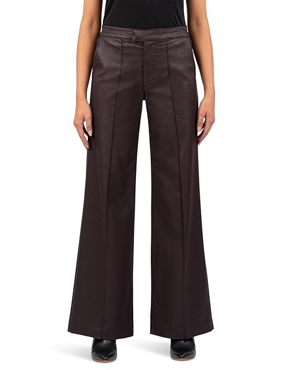 KUT from the Kloth Jodi Hi Rise Wide Leg Pant Womens Jeans Chocolate
