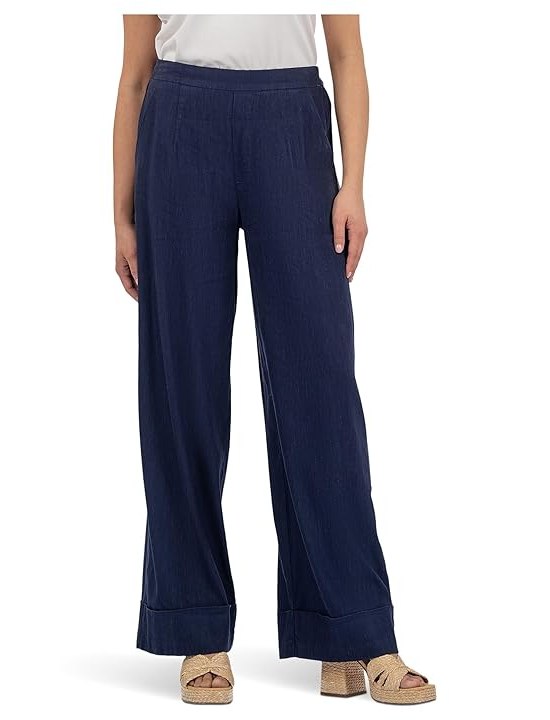 KUT from the Kloth Meg High Rise Wide Leg Womens Jeans Ink Blue