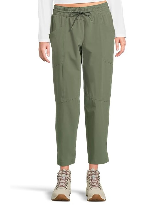 L.L.Bean VentureStretch Woven Ankle Pants Womens Casual Pants Thyme