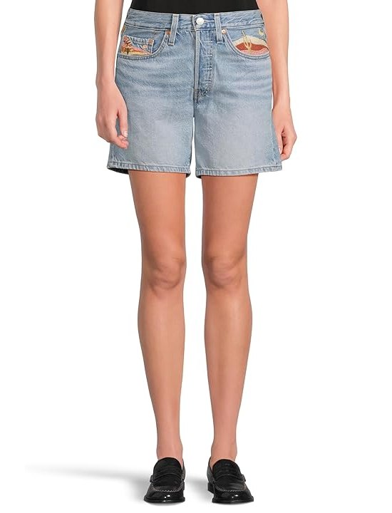 Levis Premium 501 Mid Thigh Shorts Womens Shorts Desert Utopia