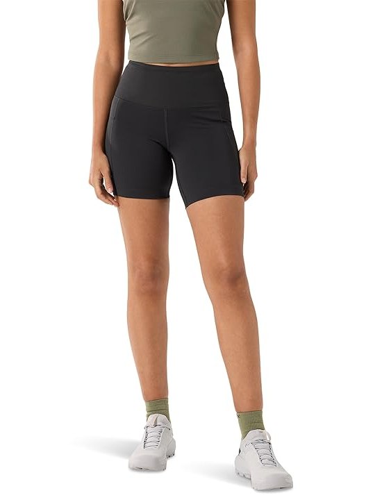 Arcteryx 6 Essent High-Rise Utility Shorts Womens Shorts Black