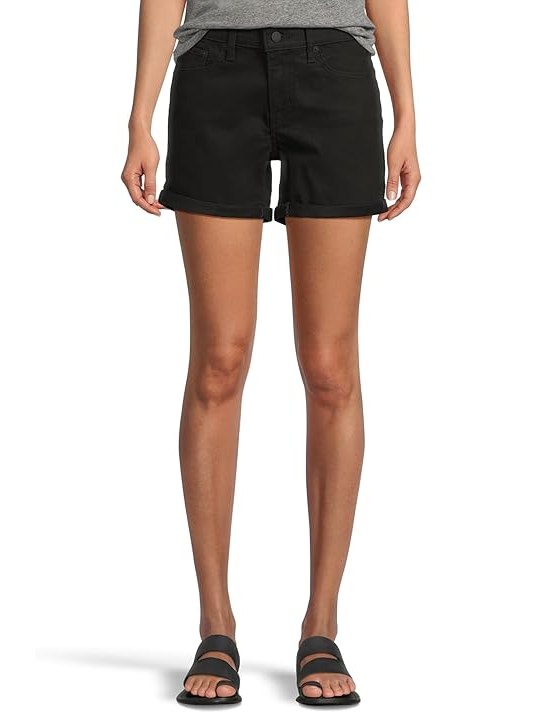 Levis Womens Mid Length Shorts Womens Shorts Black, Black