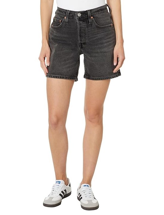 Levis Womens 501 Mid Thigh Short Womens Shorts Case Closed