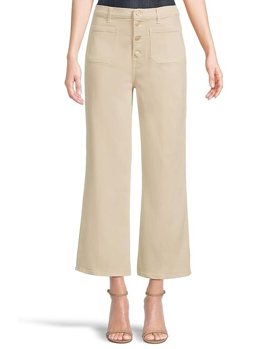 7 For All Mankind Ultra High Rise Cropped Jo Womens Jeans Creme