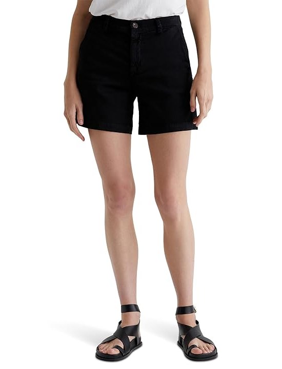 AG Jeans Jude Mid Rise Chino Shorts Womens Shorts Sulfur Black