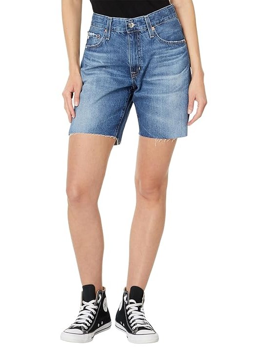 AG Jeans Ex-Boyfriend High Rise Slouchy Short in 15 Years Restart Womens Jumpsuit & Rompers One Piece 15 Years Restart