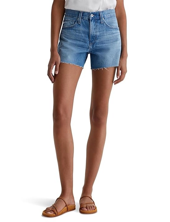 AG Jeans Halle High Rise Relaxed Shorts Womens Shorts Flashback