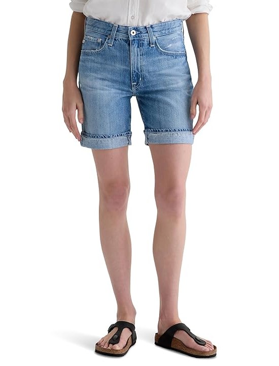 AG Jeans Ex-Boyfriend Mid-Rise Slouchy Shorts in 17 Years Divergent Womens Shorts 17 Years Divergent