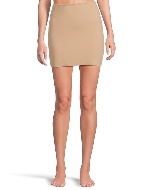 Commando Classic Mini Half Slip With Shorts Womens, Beige