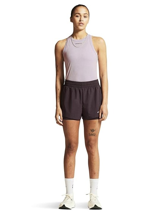 Craft Adv Essence 2-In-1 Shorts 2 Womens Skirt Dark Plum