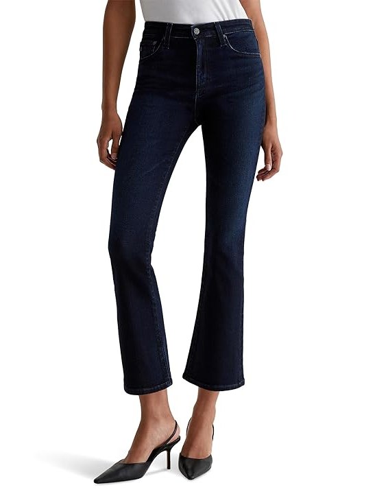 AG Jeans Farrah Mid Rise Crop Boot Jeans in 3 Years Berlin Womens Jeans 3 Years Berlin