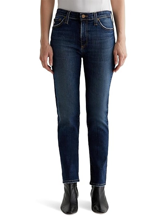 AG Jeans Mari Mid Rise Slim Straight Jeans in 9 Years Helsinki Womens Jeans 9 Years Helsinki