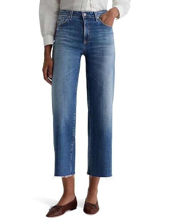 AG Jeans Saige Mid-Rise Wide Leg In 16 Years Postcard Womens Jeans 16 Years Postcard