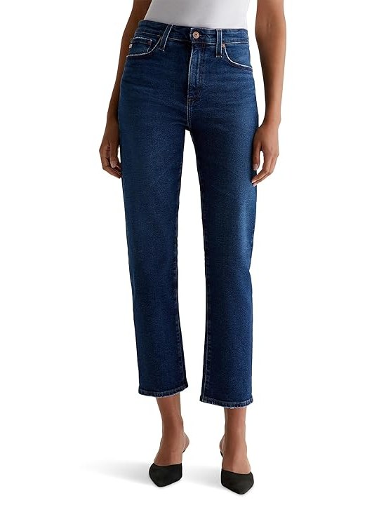 AG Jeans Rian Super High Rise Straight Jeans in 7 Years Antwerp Womens Jeans 7 Years Antwerp