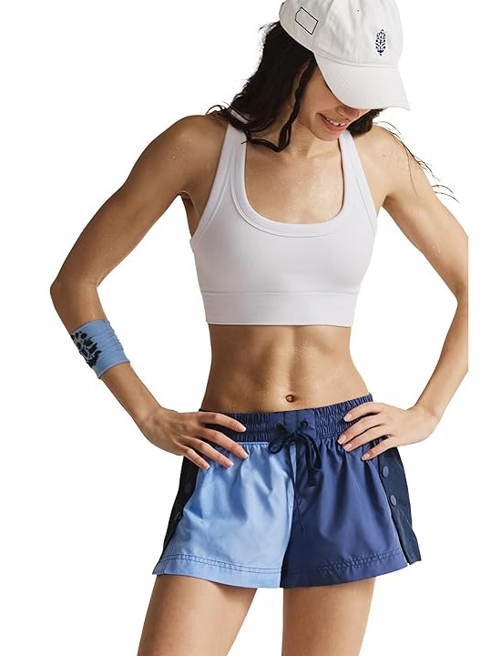 FP Movement Invigorate Shorts Color-Block Womens Shorts Blue Indigo